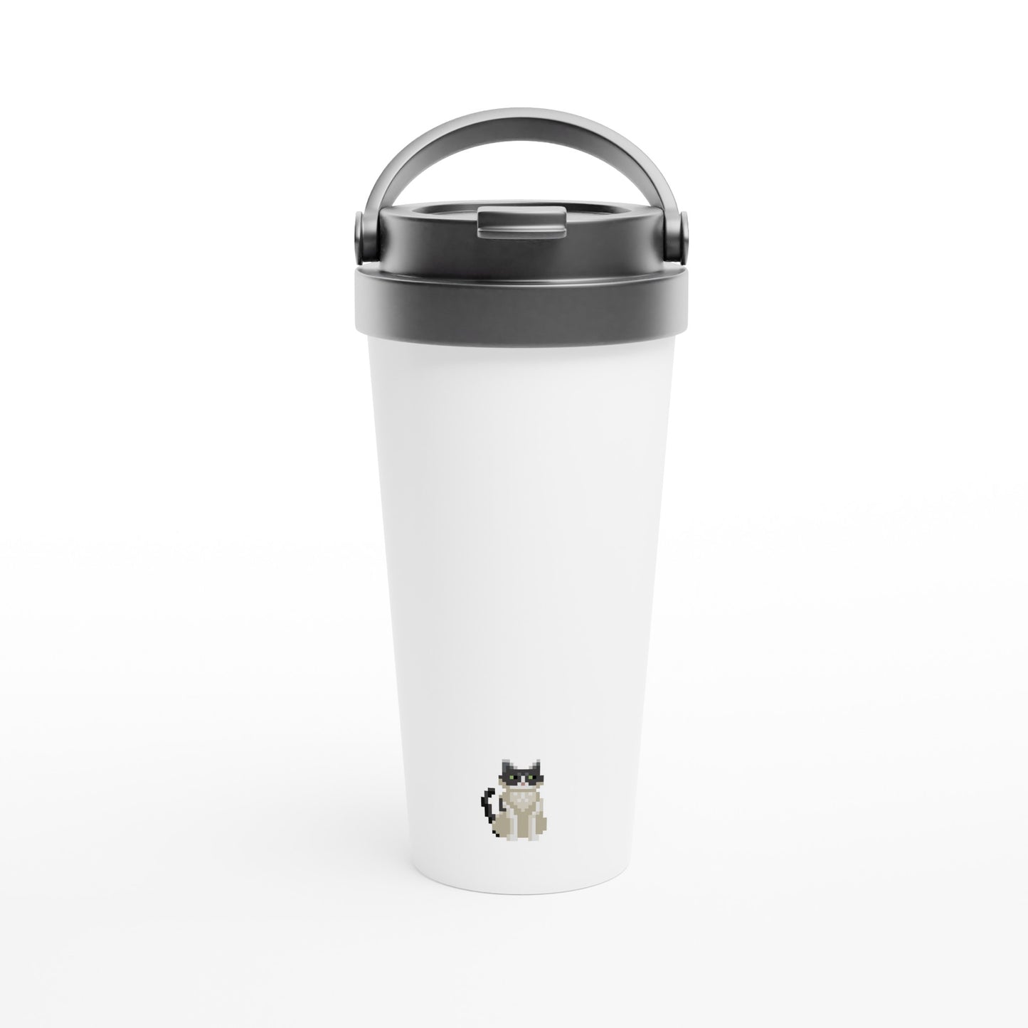 White 15oz Stainless Chad Travel Mug